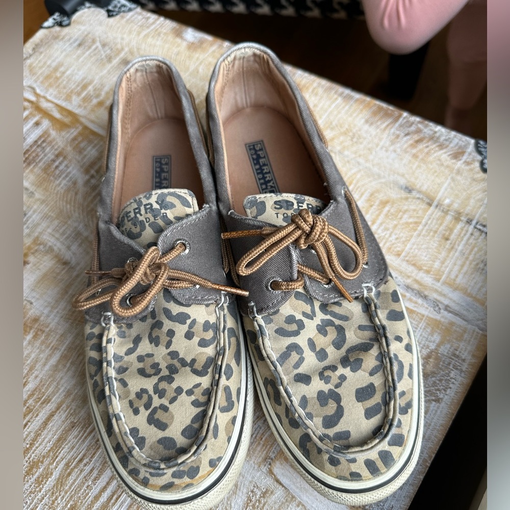 Sperry Top Sider- Leopard Print- Size 8 - image 6